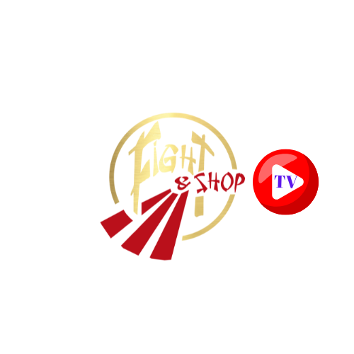 Fight & Shop TV logo representing international combat sports fights including boxing, MMA and Muay Thai